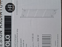 Designradiator, hr badmeubelen, polo, mat zwart - afbeelding 3 van  3