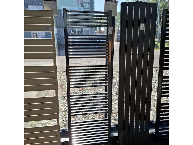 Designradiator hr badmeubelen, recta, glans antraciet - afbeelding 1 van  4