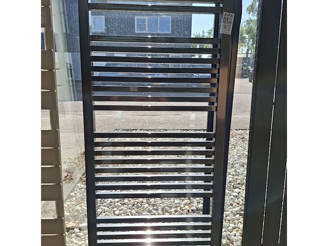 Designradiator hr badmeubelen, recta, glans antraciet - afbeelding 2 van  4