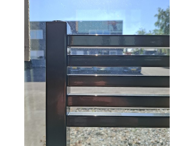 Designradiator hr badmeubelen, recta, glans antraciet - afbeelding 3 van  4