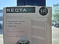 Designradiator hr badmeubelen, recta, glans antraciet - afbeelding 4 van  4