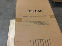 Designradiator ovaal enkel 180x47,2 cm, belrad o.b.12-1800/472, mat zwart - afbeelding 2 van  4