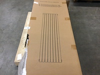 Designradiator ovaal enkel 180x47,2 cm, belrad o.b.12-1800/472, mat zwart - afbeelding 3 van  4