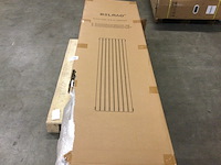 Designradiator ovaal enkel 180x47,2 cm, belrad o.b.12-1800/472, mat zwart - afbeelding 3 van  3