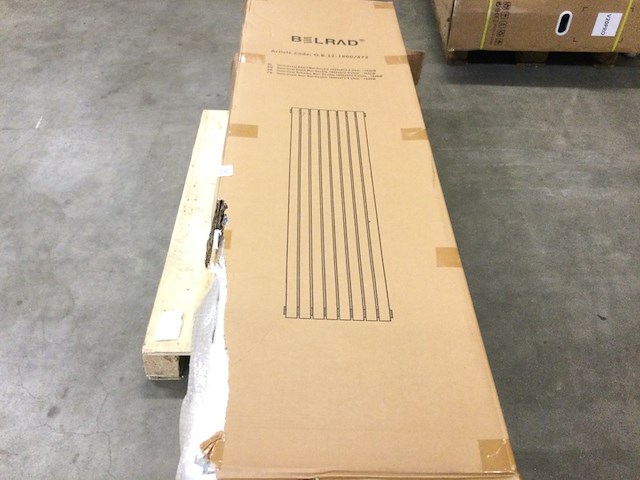 Designradiator ovaal enkel 180x47,2 cm, belrad o.b.12-1800/472, mat zwart - afbeelding 3 van  3