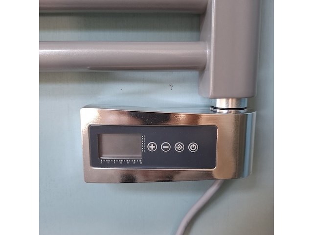 Designradiator plieger, palermo -el, zilver metallic - afbeelding 3 van  5