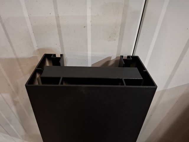 Designradiator vasco, beams, mat zwart - afbeelding 3 van  4