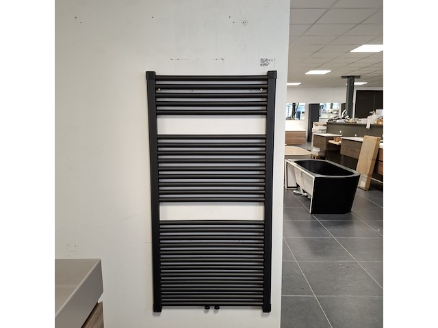 Designradiator wiesbaden, elara, black graphite - afbeelding 1 van  3