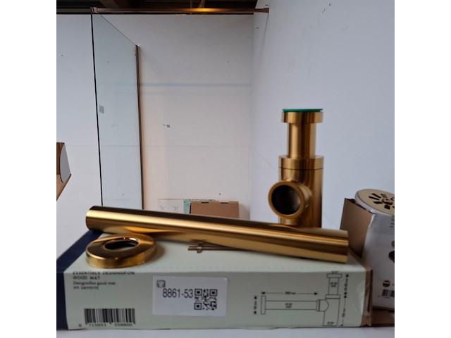 Designsifon essentials, goud geborsteld - afbeelding 1 van  6