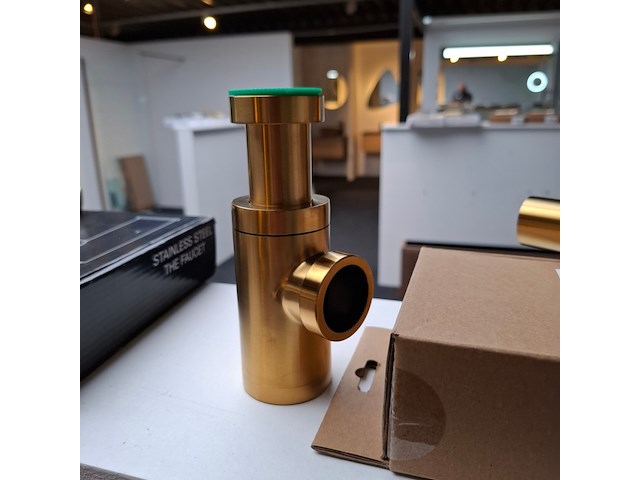 Designsifon essentials, goud geborsteld - afbeelding 2 van  6