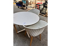 Designtafel met 3 stoelen - afbeelding 3 van  5