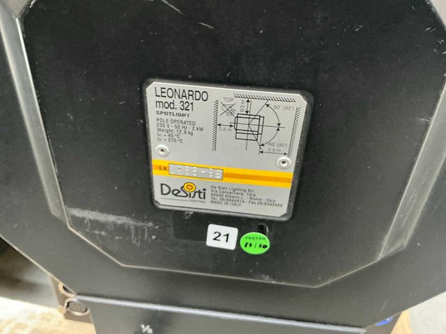 Desisti led leonardo po daylight 110w spotlight (8x) - afbeelding 3 van  3