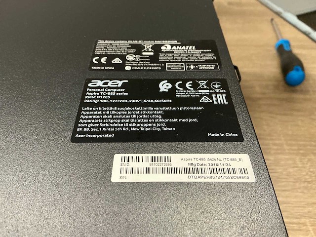 Desktop - acer - aspire tc-885 - afbeelding 5 van  5