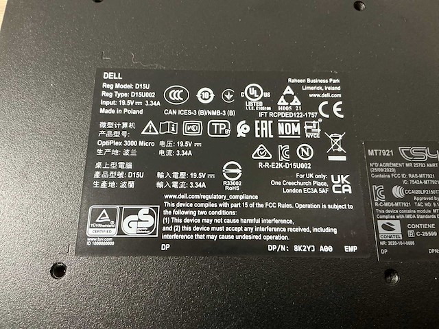 Desktop - dell inc. - optiplex 3000 - afbeelding 4 van  4