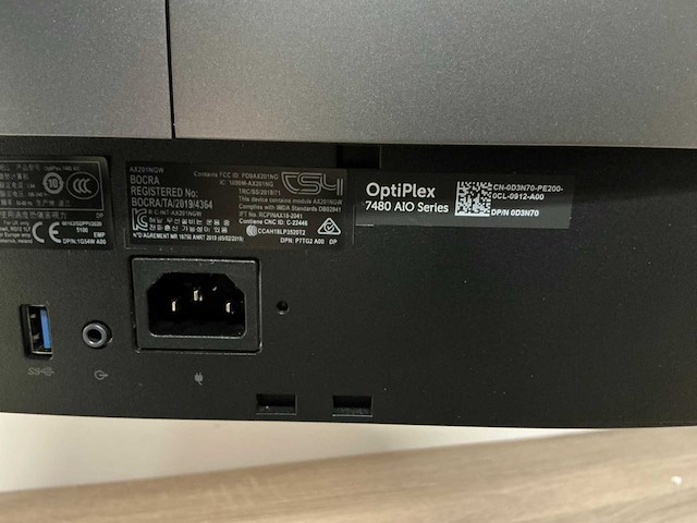 Desktop - dell inc. - optiplex 7480 aio - afbeelding 2 van  4