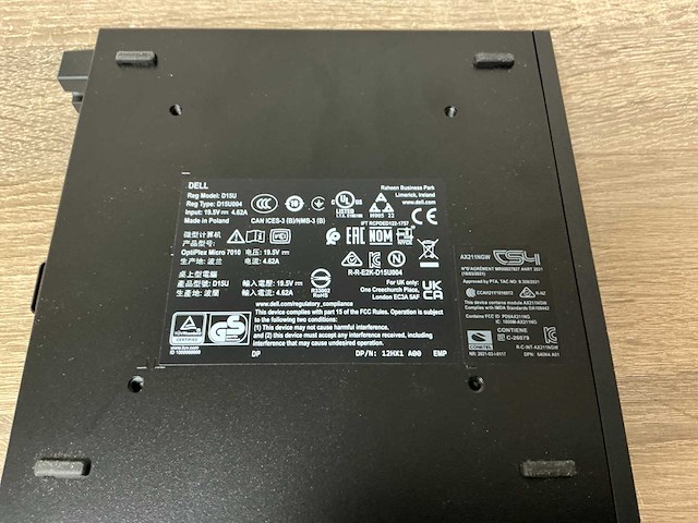 Desktop - dell inc. - optiplex micro 7010 - afbeelding 4 van  4