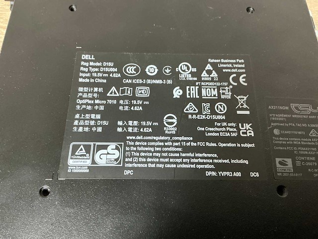 Desktop - dell inc. - optiplex micro 7010 - afbeelding 4 van  4