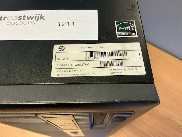 Desktop - hewlett-packard - elitedesk 800 g1 twr - afbeelding 3 van  5