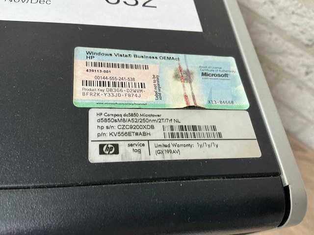 Desktop - hewlett-packard - hp compaq dc5850 microtower - afbeelding 3 van  4