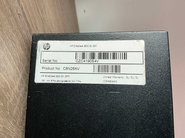 Desktop - hewlett-packard - hp elitedesk 800 g1 sff - afbeelding 3 van  5