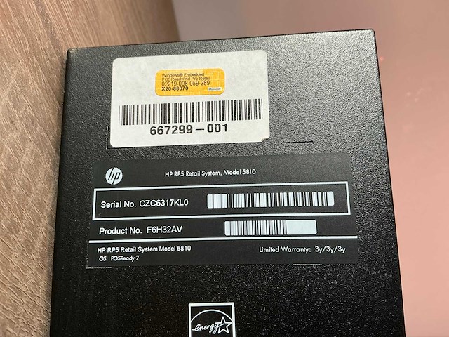 Desktop - hewlett-packard - hp rp5 retail system model 5810 - afbeelding 3 van  5
