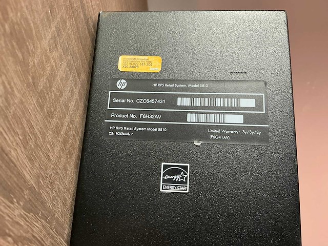 Desktop - hewlett-packard - hp rp5 retail system model 5810 - afbeelding 3 van  5