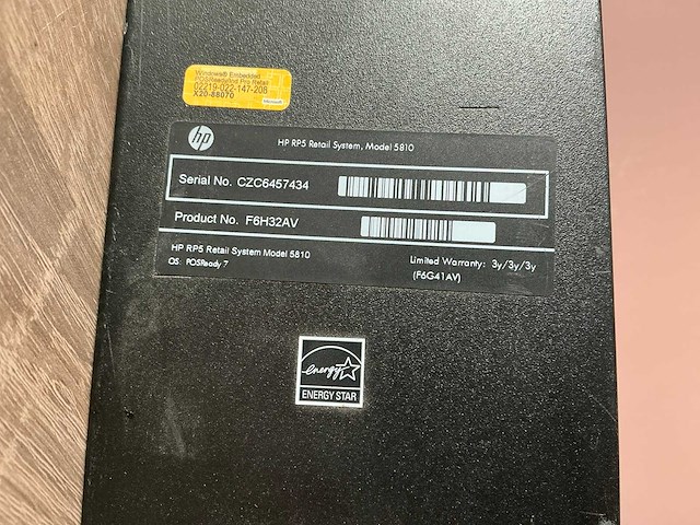 Desktop - hewlett-packard - hp rp5 retail system model 5810 - afbeelding 3 van  5