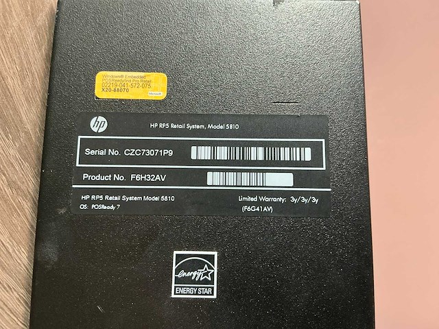 Desktop - hewlett-packard - hp rp5 retail system model 5810 - afbeelding 3 van  5