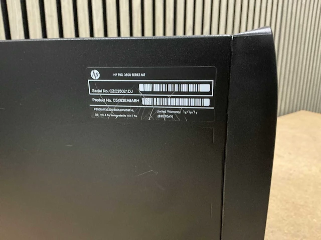 Desktop - hewlett-packard - pro 3500 series - afbeelding 2 van  4