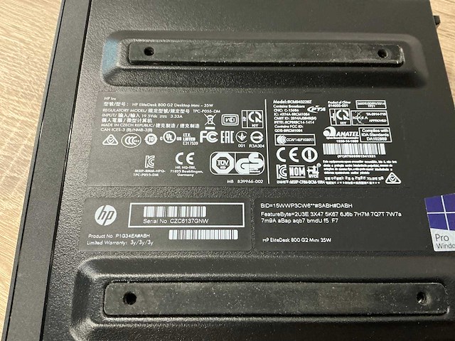 Desktop - hp - hp elitedesk 800 g2 dm 35w - afbeelding 2 van  2