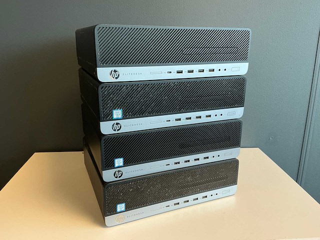 Desktop - hp - hp elitedesk 800 g4 sff (4x) - afbeelding 1 van  2