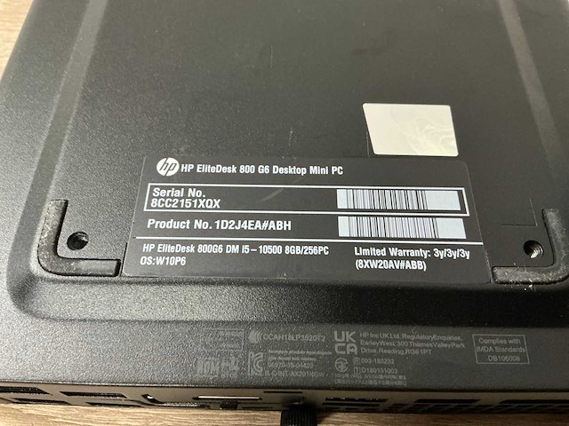 Desktop - hp - hp elitedesk 800 g6 desktop mini pc - afbeelding 4 van  4