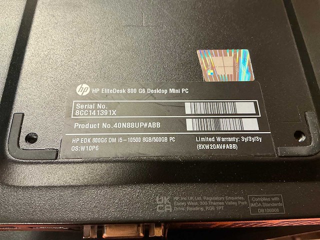 Desktop - hp - hp elitedesk 800 g6 desktop mini pc - afbeelding 4 van  4