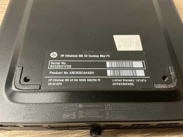 Desktop - hp - hp elitedesk 805 g8 desktop mini pc - afbeelding 3 van  3
