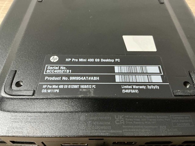 Desktop - hp - hp pro mini 400 g9 desktop pc - afbeelding 3 van  4