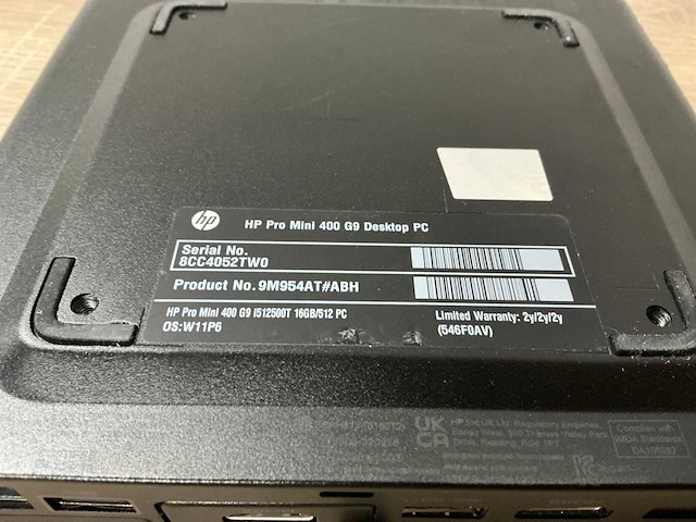 Desktop - hp - hp pro mini 400 g9 desktop pc - afbeelding 4 van  4