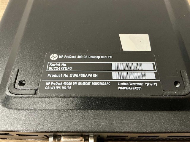 Desktop - hp - hp prodesk 400 g6 mt - afbeelding 4 van  8