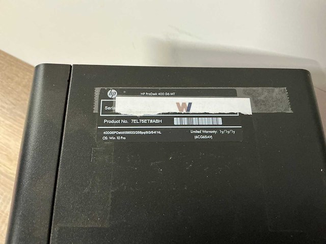Desktop - hp - hp prodesk 400 g6 mt - afbeelding 2 van  4