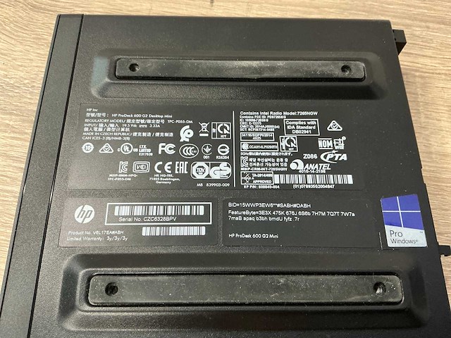Desktop - hp - hp prodesk 600 g2 dm - afbeelding 3 van  3