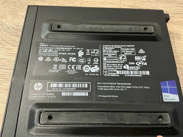 Desktop - hp - hp prodesk 600 g2 dm - afbeelding 2 van  2