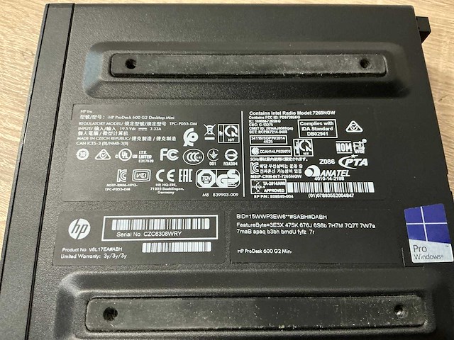 Desktop - hp - hp prodesk 600 g2 dm - afbeelding 3 van  3