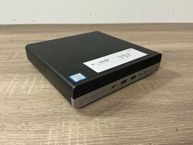 Desktop - hp - hp prodesk 600 g5 desktop mini - afbeelding 1 van  4