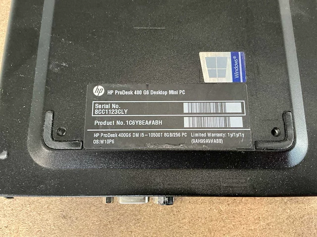 Desktop - hp - prodesk 400 g6 desktop mini pc - afbeelding 2 van  2