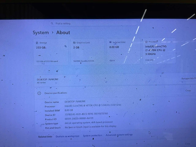 Desktop en monitor in verrijdbaar frame - afbeelding 4 van  6