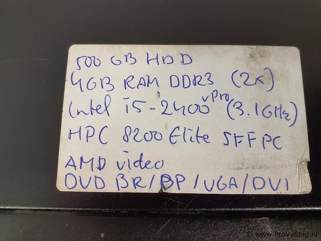 Desktopcomputer hpc 8200 elite sff pc - afbeelding 2 van  9