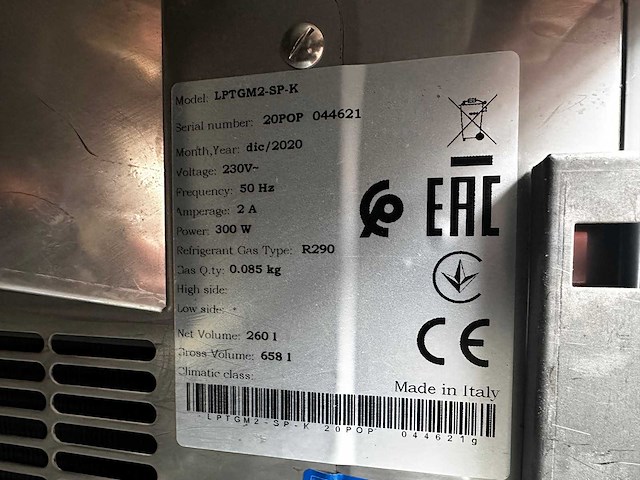 Desmon - gold line lptgm2-sp-k - koelwerkbank - afbeelding 7 van  7