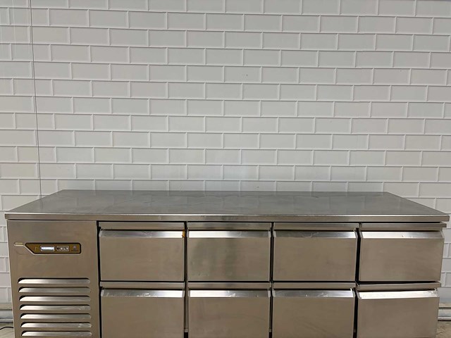 Desmon - rvs koelwerkbank voorzien van 8 lade - afbeelding 2 van  10