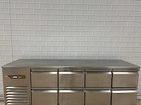 Desmon - rvs koelwerkbank voorzien van 8 lade - afbeelding 2 van  10