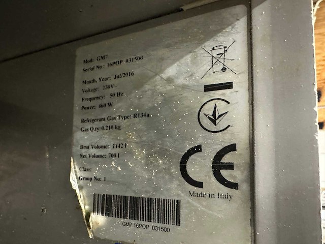 Desmon gold line gm7 koelkast - afbeelding 2 van  2