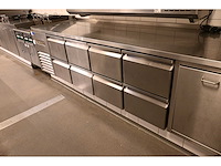 Desmon goldline ltgm4sx-sp-4k 8-delige rvs koelwerkbank - afbeelding 2 van  7